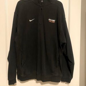 Men’s Nike Doane College Quarter Zip Black Sweatshirt Size M